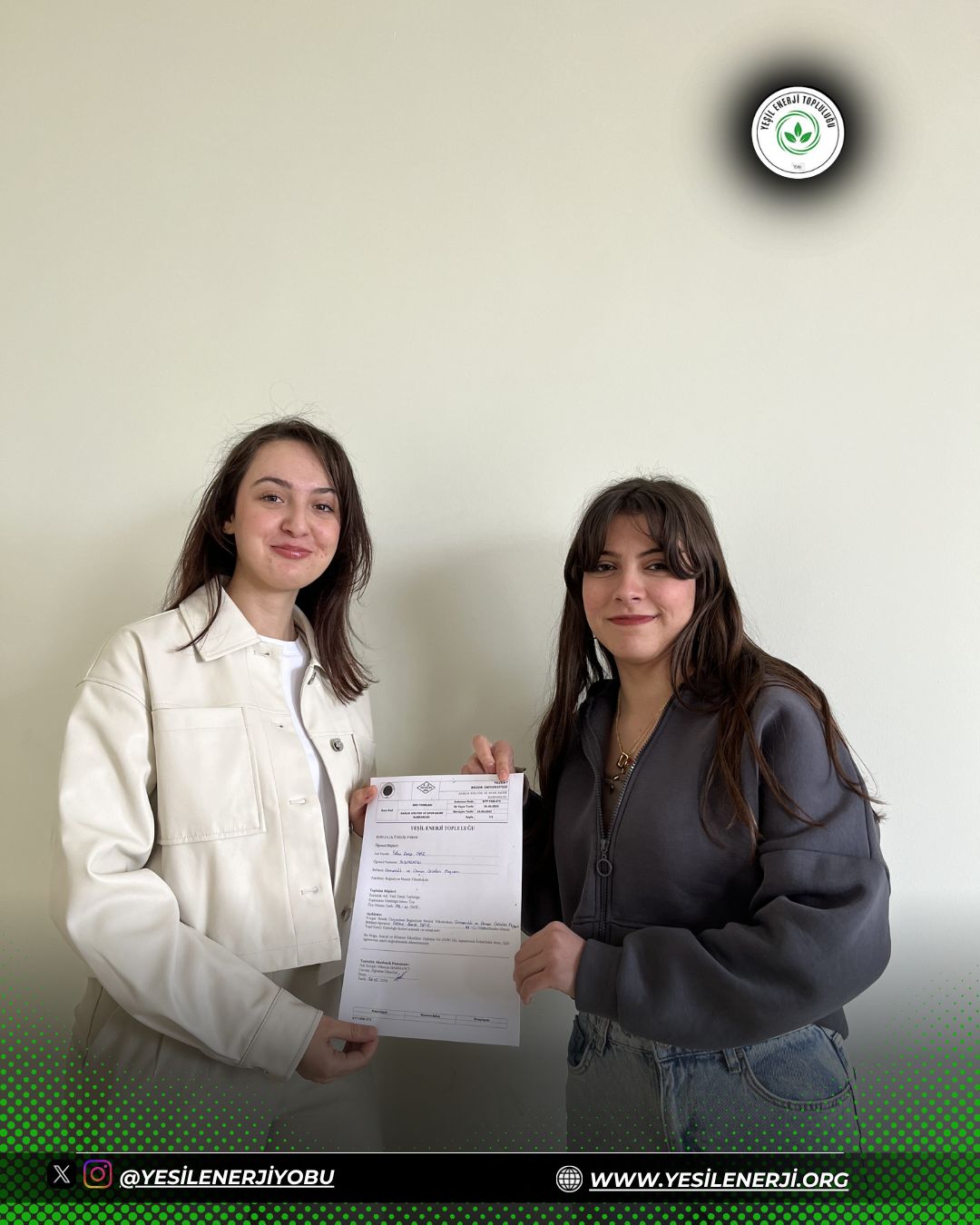 The Green Energy Community held a certificate presentation ceremony within the scope of SOBI-EK.