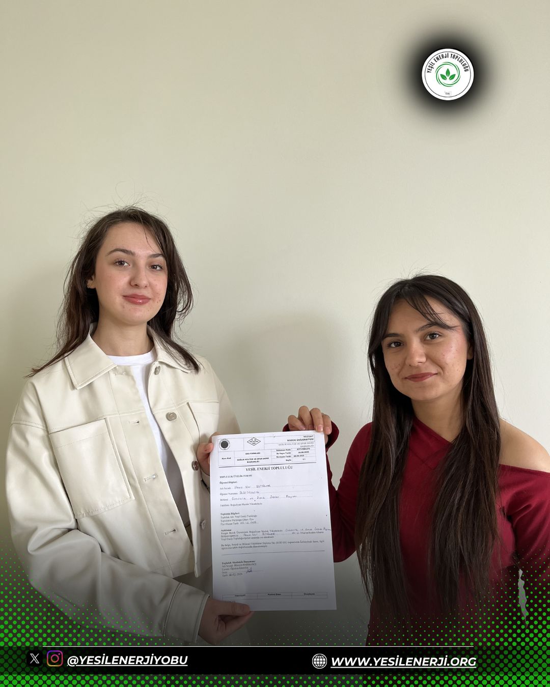The Green Energy Community held a certificate presentation ceremony within the scope of SOBI-EK.