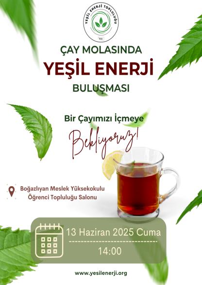 Çay Molasında Yeşil Enerji Buluşması