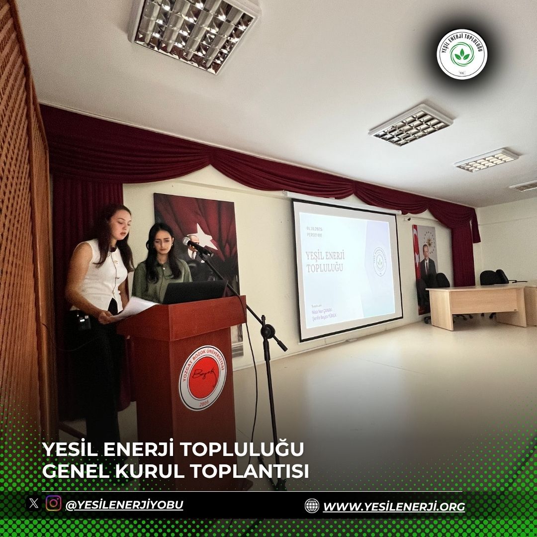 Yeşil Enerji Topluluğu Genel Kurul Toplantısı Gerçekleşti, Üye Kayıtları...